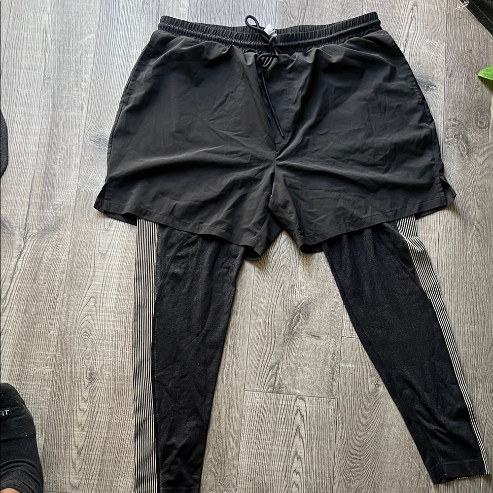 H&M Black Athletic Shorts with Leggings